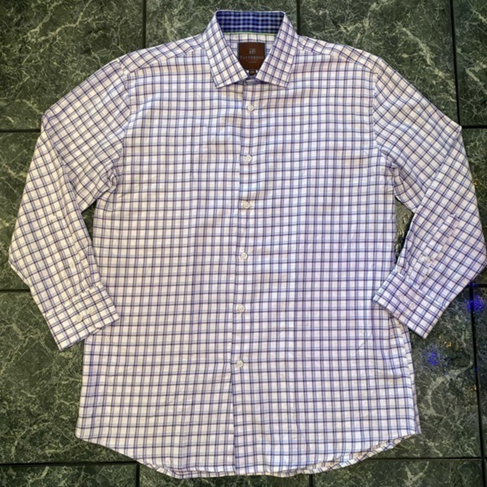 Tattersall London Mens Button Dress‎ Shirt
